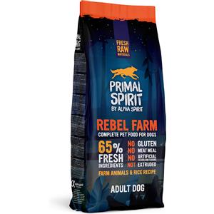 ALPHA SPIRIT PRIMAL SPIRIT Cibo per Cani 12 kg - 65% Pollo e Pesce, Pressato a Freddo, Senza Glutine, Nutrizione Completa
