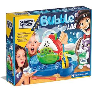 Clementoni Bubble Lab - Macchina Bolle di Sapone per Esperimenti Scientifici, Gioco per Bambini 8 Anni, Made in Italy