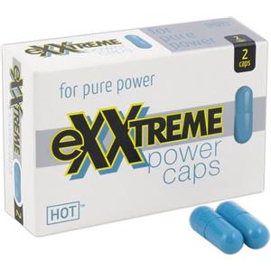 HOT Exxtreme Power Caps - Integratore Alimentare per Uomini con Cardamomo e Guaranà, 2 Capsule