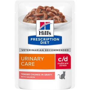 Hill's Prescription Diet c/d Urinary Stress Cibo Umido per Gatti al Salmone - 85 g