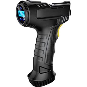 Shkalacar Compressore d'Aria per Auto Senza Fili da 120 W Gonfiatore per Pneumatici Ricaricabile USB Portatile Display Digitale Manometro per Pompa Gonfiabile Accessori per Auto