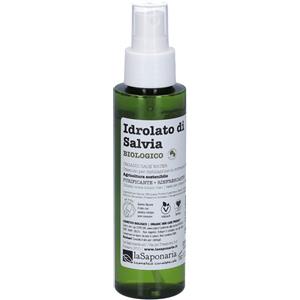La Saponaria Idrolato di Salvia Bio 100ml - Acqua floreale antibatterica per pelle grassa e impura