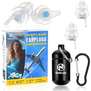 Naiicute Tappi orecchie moto 2 paia, Riduzione del rumore del vento, Traffico udibile, Prevengono danni all'udito, Protezione dell'udito riutilizzabile per Motociclisti, Gara, Escursioni, Lavoro