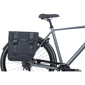 Basil Tour XL, Borsa Doppia per Bicicletta Unisex Adulto, Nero, 35 Litri