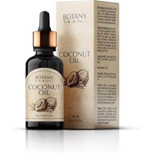 BotanyRoom Olio di Cocco, 100% Puro e Naturale, 50 ml | Olio Vegetale di Cocos Nucifera, 1ª Pressione a Freddo, Organic Fractionated Coconut OIL BotanyRoom