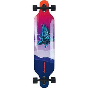Schildkröt Longboard Freeride 41, Legno d'Acero a 9 Strati, Tavola Completa con Sospensione dell'Asse Passante, Cuscinetto a Sfere ABEC-12