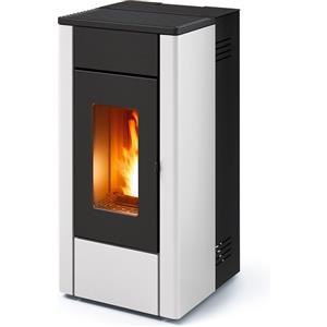 Mcz STUFA A PELLET AD ARIA VENTILATA MCZ MAY AIR 7 S1 - 7 KW IN ACCIAIO COLORE WHITE