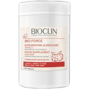 IST.GANASSINI Bio-Force Integratore Alimentare 60 Compresse - Rinforza e Rivitalizza i Capelli con Guaranà e Vitamine