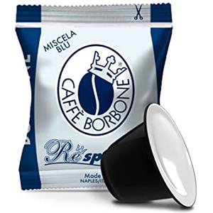 Caffè Borbone Respresso, Miscela Blu - 100 Capsule - Compatibili con le Macchine ad uso domestico Nespresso *