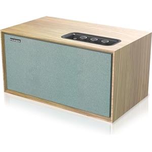 VULKKANO T40 ARC Cassa Amplificata con Woofer da 4, Bluetooth 5.0, HDMI ARC, Optica, RCA, USB, Altoparlante da tavolo, per la TV o per lo Scaffale, Colore Brown