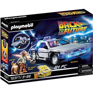 PLAYMOBIL Back To The Future 70317 Delorean con Effetti Luminosi, per Bambini dai 6 Anni