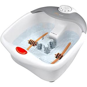 medisana FS 885 Vasca massaggio piedi con Funzione di Riscaldamento, Massaggio piacevole della zona riflessa del piede, Pediluvio massaggiante, Funzione timer, Fino al numero di scarpe 46