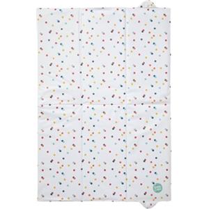 Babycalin Materassino da langiare nome/pieghevole a pois, 40 x 58 cm bianco