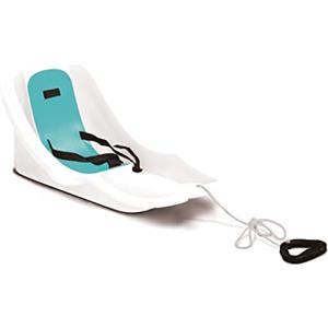 Marchio Bob Slittino da Neve da 1 Posto Taglia Unica Colore Bianco Superficie Anti-Scivolo per la Seduta