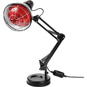 WOOLUCK Lampada Termica a Raggi Infrarossi 150W, Lampada di Riscaldamento Rossa con Infrarossi