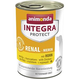 animonda Integra Protect Renal - Alimento umido dietetico per cani con pollo, 6 x 400 g