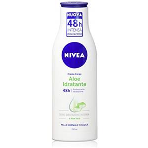Nivea Crema Corpo Aloe Idratante, Rinfrescante Idratazione per Pelle Normale o Secca, 1 Confezione da 250 ml