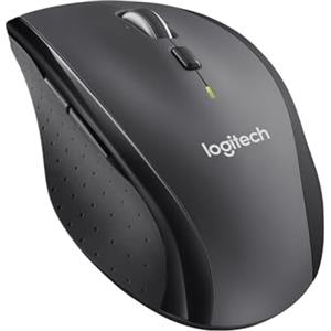 Logitech M705 Marathon Mouse Wireless, Ricevitore USB Unifying 2,4 GHz, 1000 DPI, 5 Pulsanti Programmabili, Durata Batteria di 3 Anni, Compatibile con PC, Mac, Laptop, Chromebook - Grigio