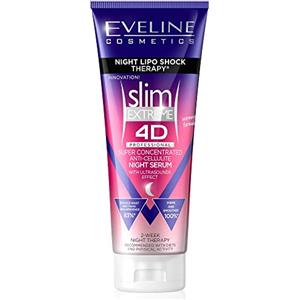 Eveline Cosmetics Slim Extreme 4D super concentrato anticellulite dimagrante crema calda per donne bruciare i grassi veloce | 2 settimane Lipo Shock Thearpy | pancia piatta, gambe sottili vita, 250