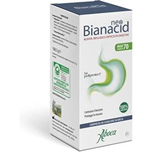 Aboca NeoBianacid 70 Compresse - Acidità, Reflusso e Difficoltà Digestive (70 Compresse, Menta)