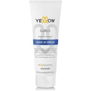 ALFAPARF Yellow Curls Crema Senza Risciacquo 250ml - Idratazione e Definizione per Onde e Ricci