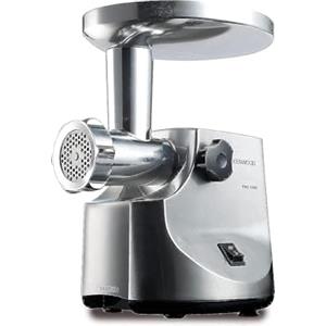 Kenwood MG510 Tritacarne Tritacarne Elettrico Professionale con Struttura in Metallo, Dotazione 3 Dischi e Kebbe, Trita fino a 2kg di ingredienti al minuto, Pestello, Doppio senso di Rotazione, 1600w
