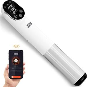 LEBENLANG Bastone Sous Vide 1200W - Controllo Tramite App & Timer Integrato I Per carne pesce verdure I Roner Roner Cucina a Bassa Temperatura Sous Vide Cottura Bassa Temperatura Ronner Vasca Roner