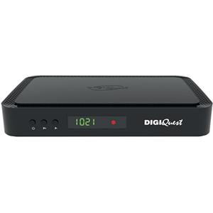 DIGIQUEST Decoder tivùsat COMBO 4K Q80 | Ricevitore satellitare HEVC Main 10 HbbTV, doppio tuner | Funzione di registrazione attivabile | Mediaplayer, Telecomando 2 in 1 | Smartcard tivùsat inclusa