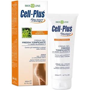 Bios Line Cell-Plus Crema Gel Fredda Tonificante 200 ml - Azione Tonificante per Pelli Delicate