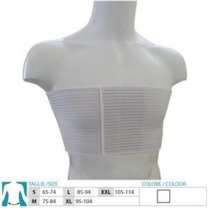 Safte Orione 3016 Fascia Toracica Tessuto Millerighe H 16 cm Bianco Taglia XL