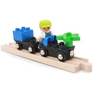 Locorico - 2 Carri per Treno in Legno (Duplo)