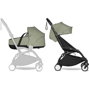 Babyzen Passeggino Completo BABYZEN YOYO2 - Include YOYO Navicella (Olive), Telaio (Nero) & Rivestimento colorato 6+ (Olive) - Per Bambini fino a 22 kg
