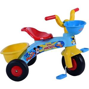 CARTOON Triciclo primipassi Topolino Disney bici a tre ruote per bambini da 1 a 3 anni triciclo con pedali e cestino portagiochi