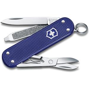 Victorinox, Classic SD Alox, Coltellino Svizzero, Originale, Multiuso, Campeggio, 5 Funzioni, Lama, piccola, Lima per unghie