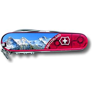 Victorinox Climber Coltellino Svizzero Multiuso da Campeggio, 14 Funzioni | Coltello tascabile ideale per arrampicata e outdoor con forbici, gancio e lama in acciaio inox. Rosso. Prodotto in Svizzera