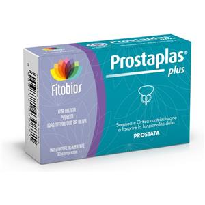 Fitobios Prostaplas Plus - Integratore per la Prostata con Serenoa e Ortica, 30 Compresse