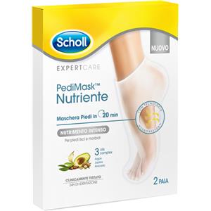 Scholl PediMask Nutriente - Maschera per Piedi Idratante con 3 Oli, 2 Paia