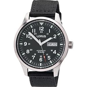 Seiko Lorus 32025166 - Orologio da uomo analogico automatico, Nero, misura unica, cinghia