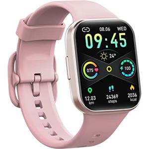 uaue Smartwatch Donna Uomo, Orologio Smartwatch 1,69'' Smart Watch Sonno/Cardiofrequenzimetro/Contapassi/Cronometro Impermeabil IP68 Activity Fitness Tracker 25 Sportive, Notifiche Messaggi per Android iOS