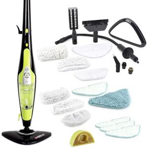 H2O HD PRO Scopa a Vapore e Pulitore Portatile 2-in-1 - 1500W, Serbatoio 450ml, Igiene Senza Chimici, Rimuove 99,9% dei Batteri
