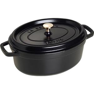 STAUB casseruola/Cocotte in Ghisa, Ovale 29 cm, 4,25 litri, Nero