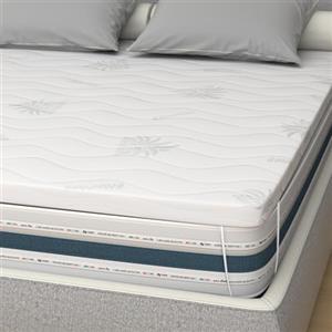MiaSuite TOPPER CORRETTORE IN MEMORYFOAM PER MATERASSO SINGOLO 80x190 ALTEZZA 5 CM SFODERABILE ALOE VERA