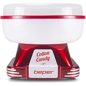 BEPER 90.608 Macchina per Zucchero Filato con Paraschizzi - Macchina Zucchero Filato per Bambini con Cucchiaino in Dotazione, 500 W