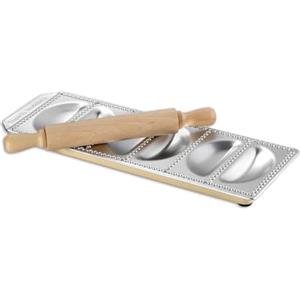 Imperia KitchenCraft Imperia Raviolamp 'panzerotti' 6ps Art 316 Made in Italy Utensili da Cucina, Legno, Argento, Taglia Unica