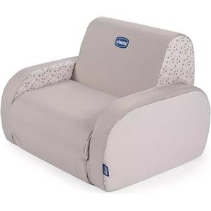 Chicco Poltroncina Twist Dune - Trasformabile 3 in 1 in Poltroncina, Chaise Longue e Divanetto, Comoda e Leggera per Bambini da 12 Mesi