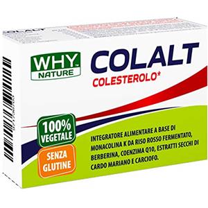 WHY NATURE COLALT - Integratore Alimentare Con Riso Rosso Fermentato - Senza Glutine - 60 Capsule