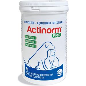 Actinorm Pro Compresse per Cani e Gatti - 1 confezione da 60 compresse - 1° ORDINE? scegli tra BZR5 / BZR20 + 200 pt fedeltà - Integratori per cani