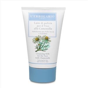 L'Erbolario Latte di Pulizia per il Viso alla Camomilla 125 ml - Detergente per pelli secche e sensibili, emolliente e rinfrescante