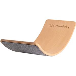 MEOWBABY Balance Board Montessori - 80x30cm Legno Tavola Equilibrio Montessoriana per Bambini