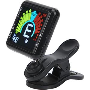 HOHXFYP Pro Clip Tuner,Clip?On Tuner Per?Chitarra, Basso, Ukulele, Violino, Strumenti a?Fiato, Orchestra, Clip?On Tuner Facile da?Usare Con?Rapido Tempo di?Risposta